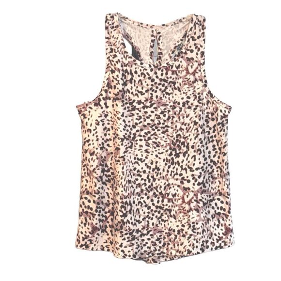 Old Navy Active | Women’s Pink White Animal Print Tank Top Size M - Picture 3 of 13